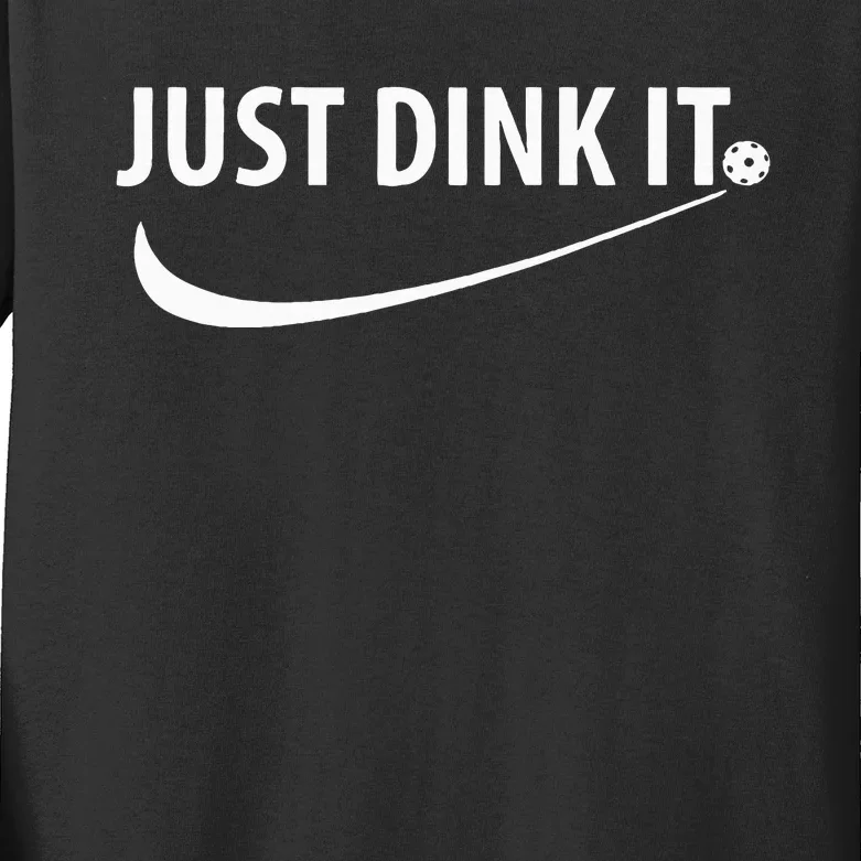 Just Dink It Pickleball Kids Long Sleeve Shirt