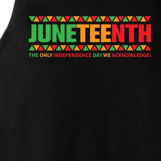 Juneteenth Day Independence Celebrating Black Freedom 1865 Ladies Tri-Blend Wicking Tank