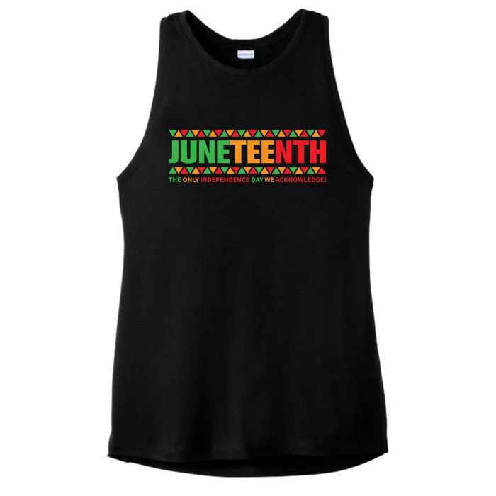 Juneteenth Day Independence Celebrating Black Freedom 1865 Ladies Tri-Blend Wicking Tank