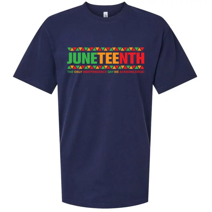 Juneteenth Day Independence Celebrating Black Freedom 1865 Sueded Cloud Jersey T-Shirt