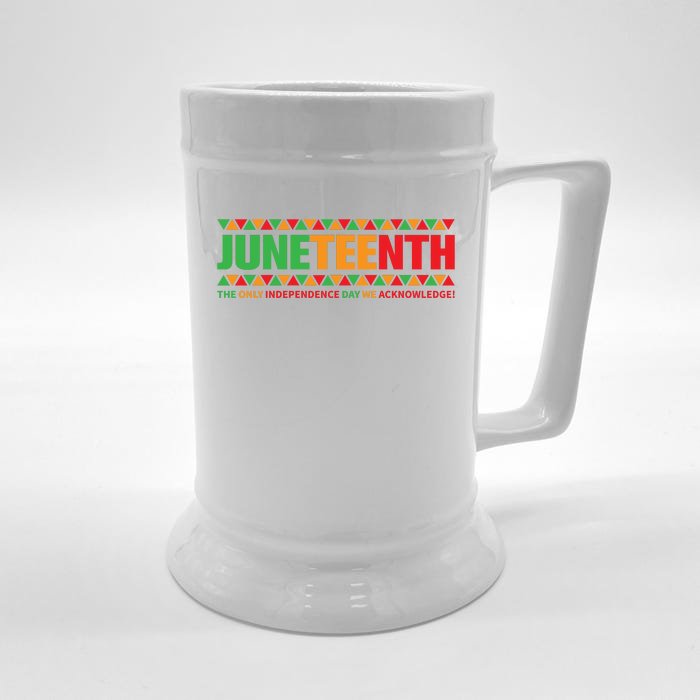 Juneteenth Day Independence Celebrating Black Freedom 1865 Front & Back Beer Stein