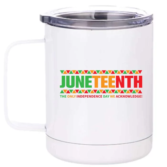 Juneteenth Day Independence Celebrating Black Freedom 1865 Front & Back 12oz Stainless Steel Tumbler Cup