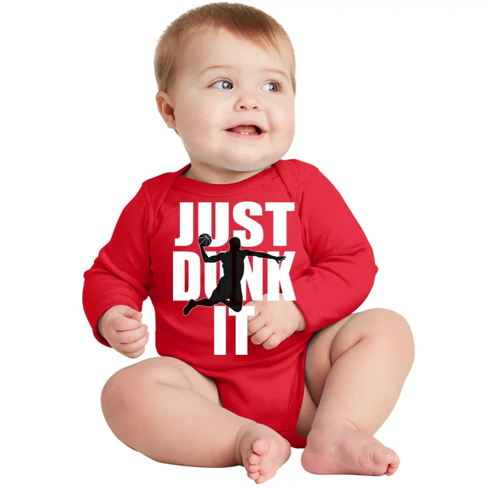 Just Dunk It Baby Long Sleeve Bodysuit