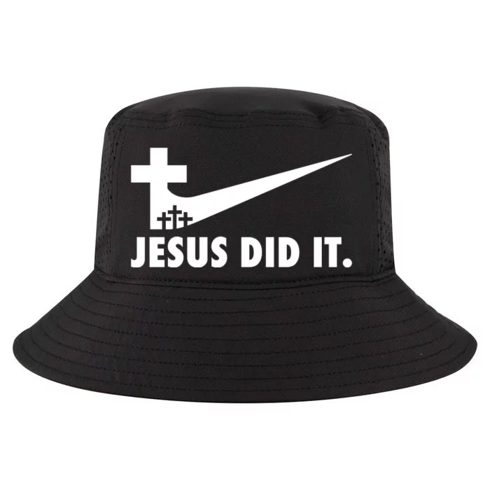 Jesus Did It Cross Cool Comfort Performance Bucket Hat