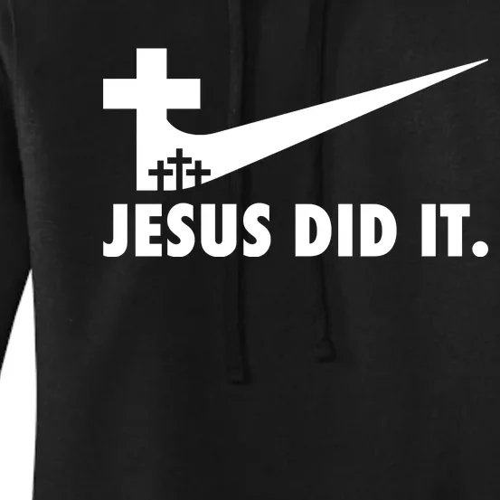 Jesus Did It Cross Women's Pullover Hoodie