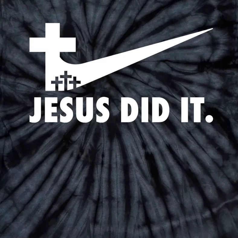 Jesus Did It Cross Tie-Dye T-Shirt