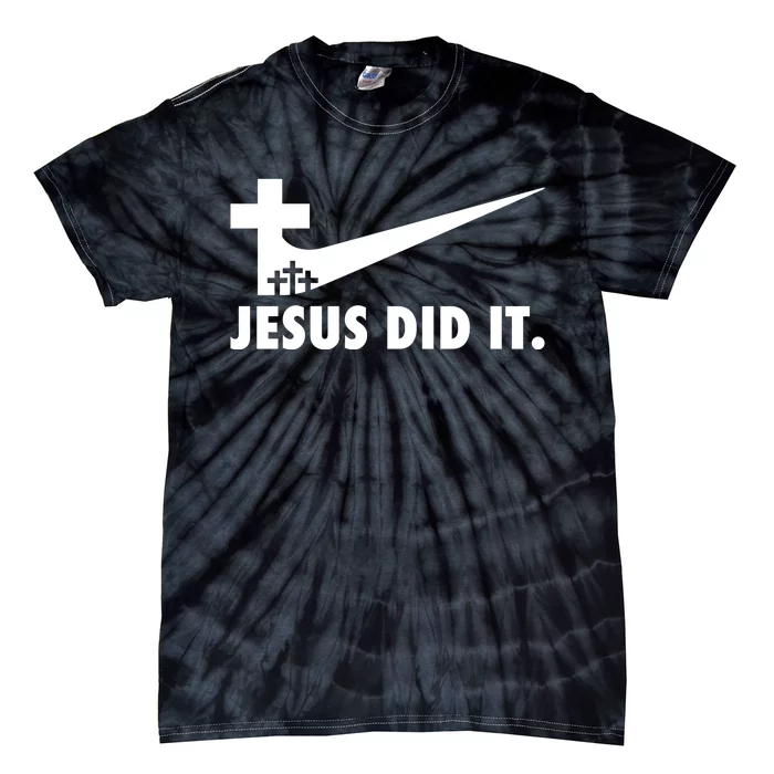 Jesus Did It Cross Tie-Dye T-Shirt