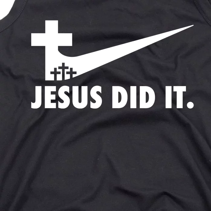 Jesus Did It Cross Tank Top