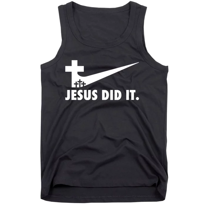 Jesus Did It Cross Tank Top