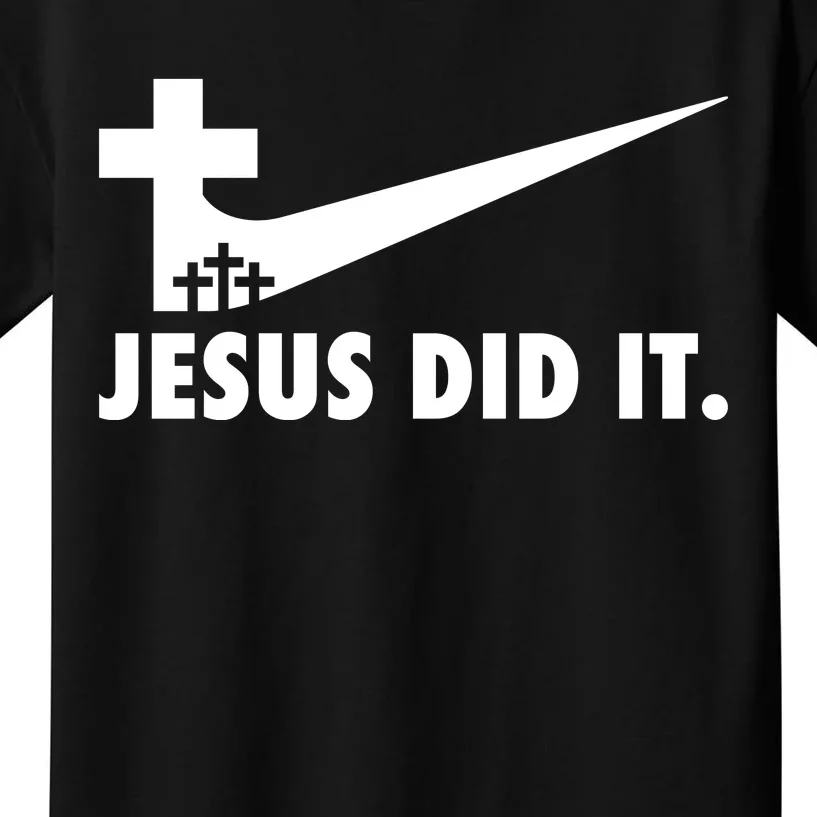 Jesus Did It Cross Kids T-Shirt