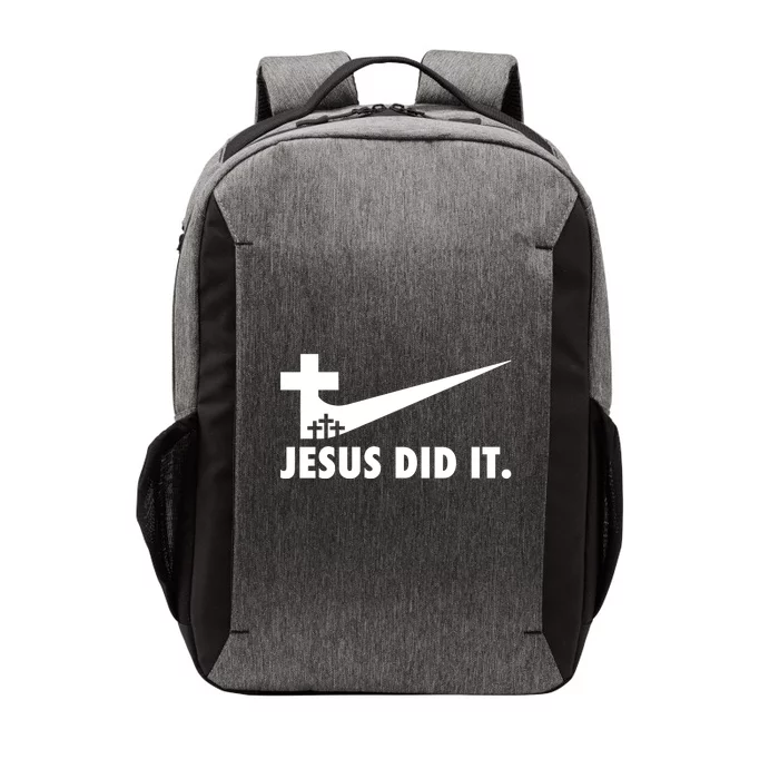 Jesus Did It Cross Vector Backpack