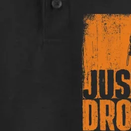 Just Drop It Arborist Tree Surgeon Lumberjack Wood Logger Dry Zone Grid Performance Polo