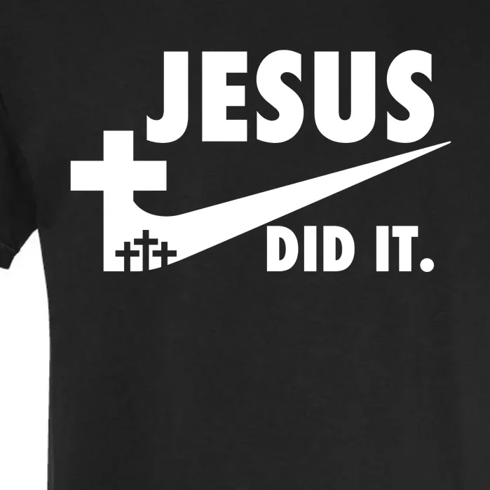 Jesus Did It Faith Cross Christian Garment-Dyed Heavyweight T-Shirt