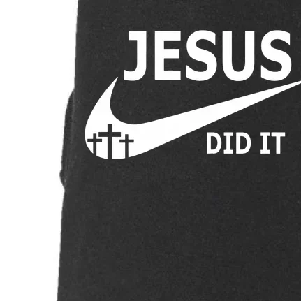 Jesus Did It Faith Cross Christian Doggie 3-End Fleece Hoodie