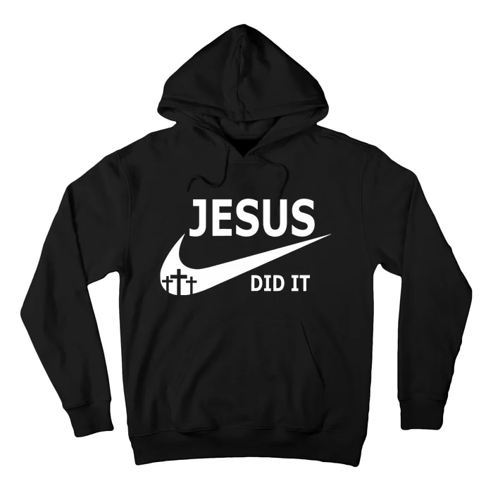 Jesus Did It Faith Cross Christian Hoodie