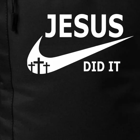 Jesus Did It Faith Cross Christian Daily Commute Backpack