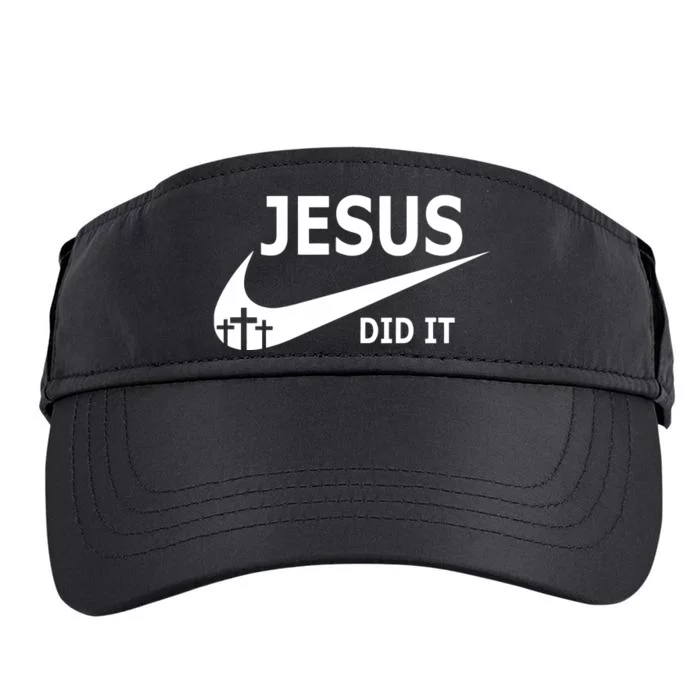 Jesus Did It Faith Cross Christian Adult Drive Performance Visor