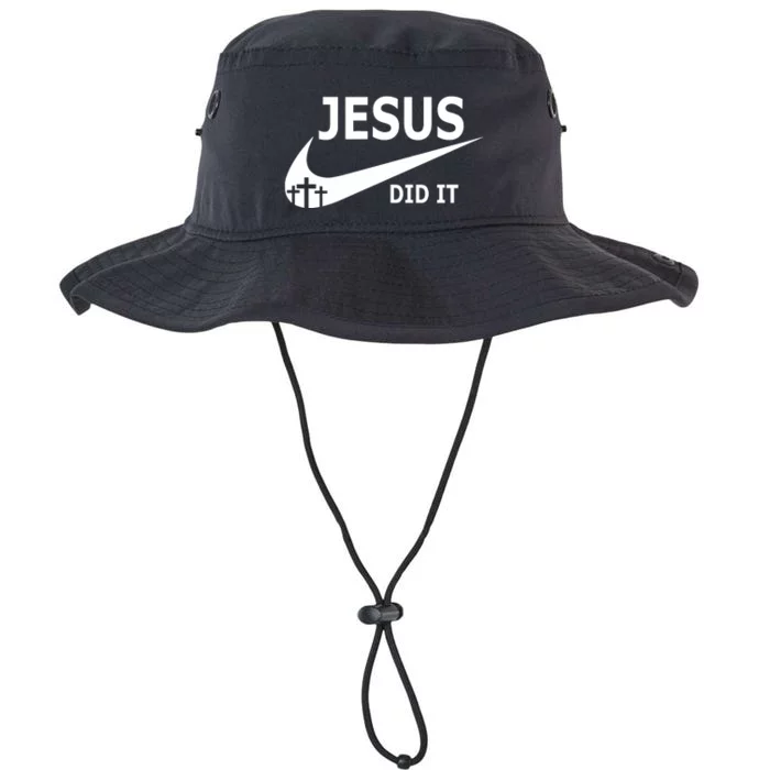 Jesus Did It Faith Cross Christian Legacy Cool Fit Booney Bucket Hat