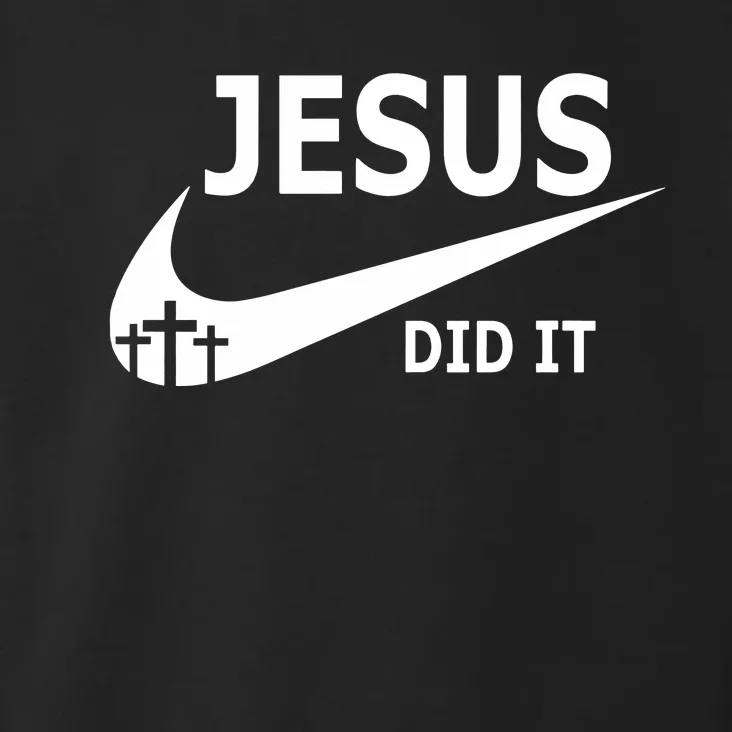 Jesus Did It Faith Cross Christian Toddler Hoodie