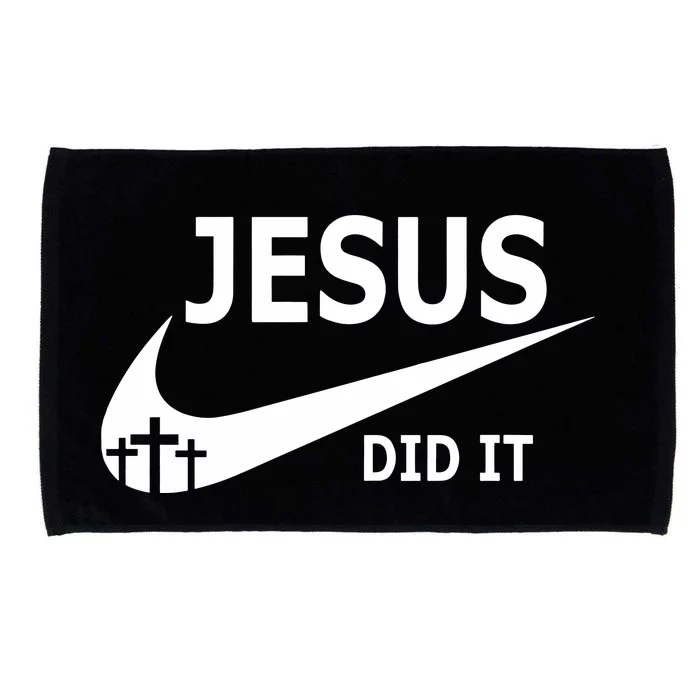 Jesus Did It Faith Cross Christian Microfiber Hand Towel