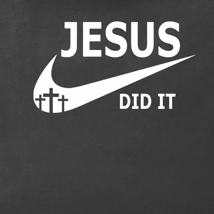 Jesus Did It Faith Cross Christian Zip Tote Bag