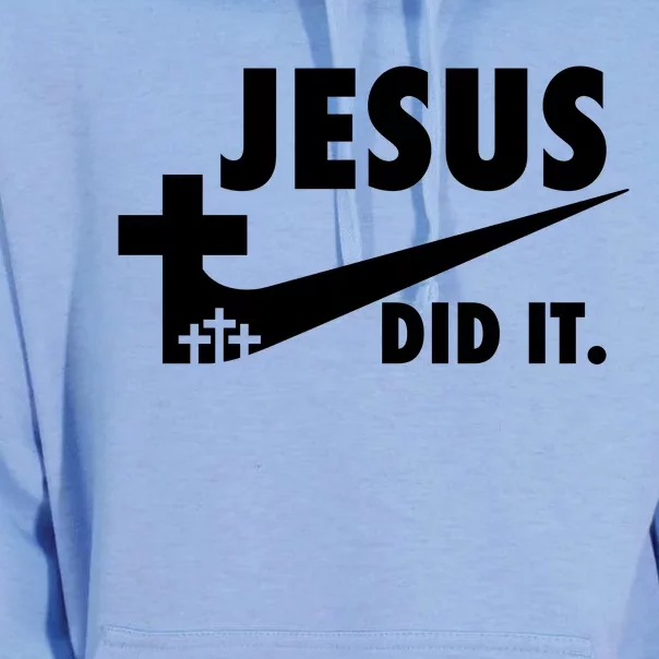 Jesus Did It Faith Cross Christian Unisex Surf Hoodie