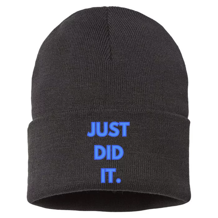 Just Did It Sustainable Knit Beanie