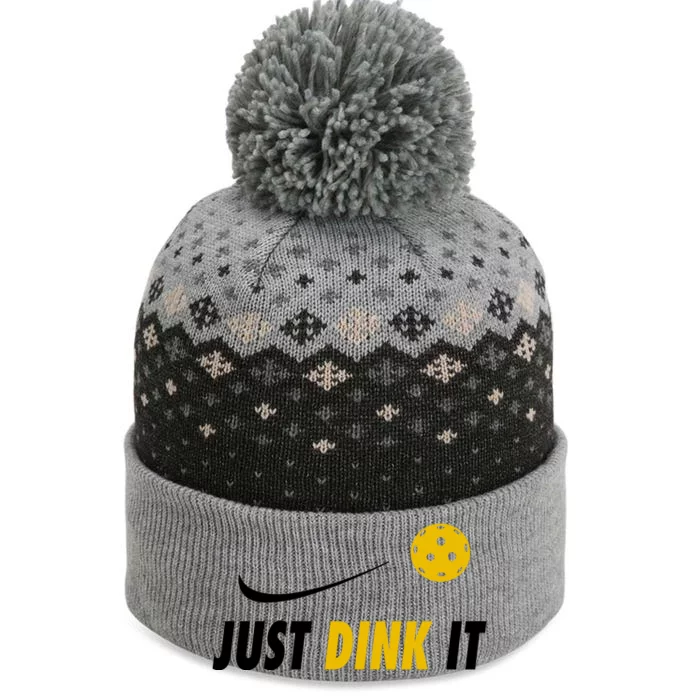 Just Dink It Funny Pickleball The Baniff Cuffed Pom Beanie