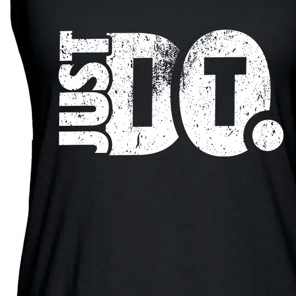 Just Do It Motivational Quotes Ladies Essential Flowy Tank