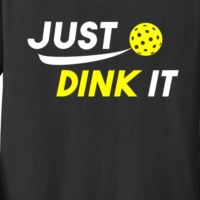 Just Dink It Pickleball Kids Long Sleeve Shirt