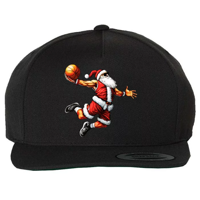 Just Dunk It Santa Claus Basketball Christmas Tree Ornats Funny Gift Wool Snapback Cap