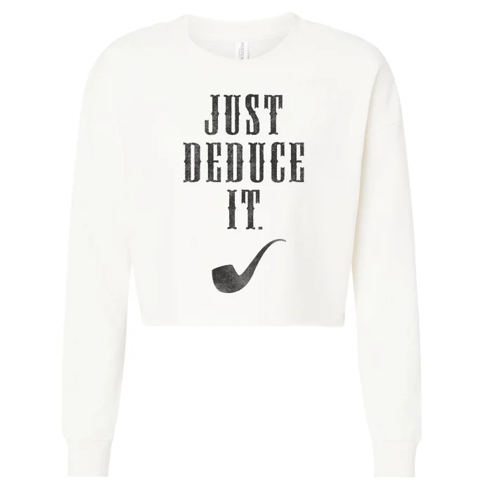 Just Deduce It Cropped Pullover Crew