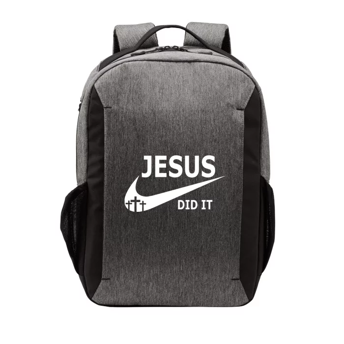 Jesus Did It My Savior Died For My Sins 3 Crosses Christian Catholic Vector Backpack