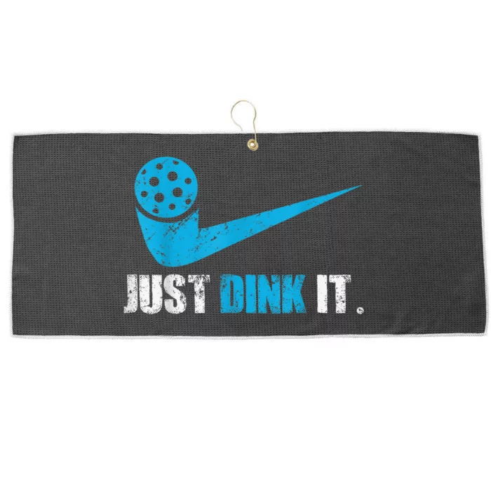 Just Dink It Pickleball Player Fan Gift Large Microfiber Waffle Golf Towel