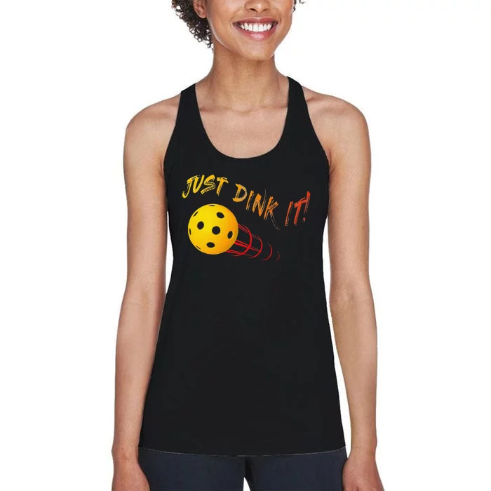 Just Dink It Funny Pickleball Women's Racerback Tank