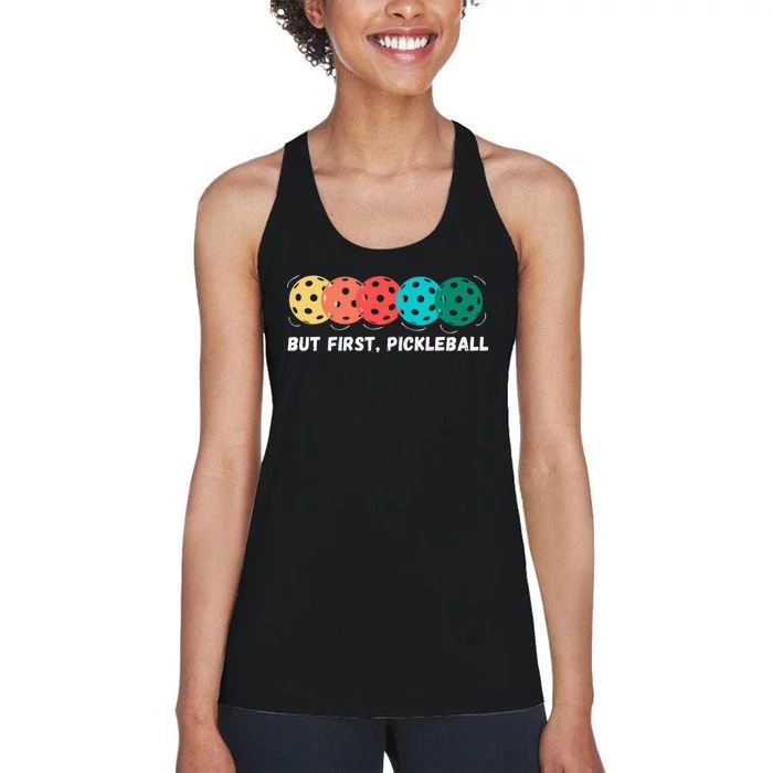 Just Dink It Funny Pickleball Pickle Ball Women's Racerback Tank