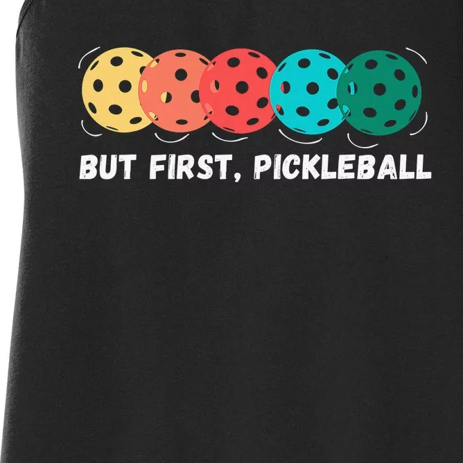 Just Dink It Funny Pickleball Pickle Ball Women's Racerback Tank