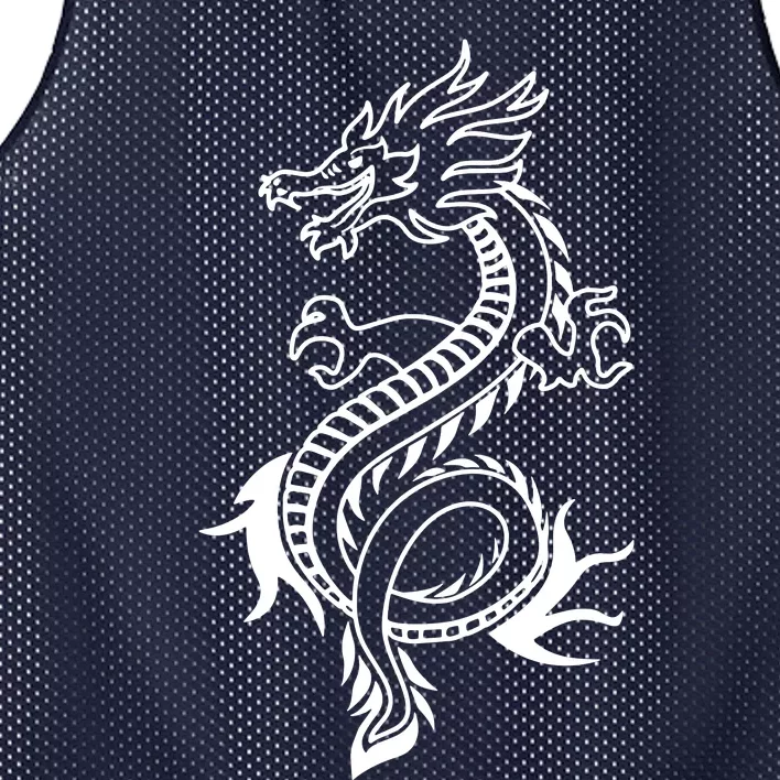 Japanese Dragon Mesh Reversible Basketball Jersey Tank