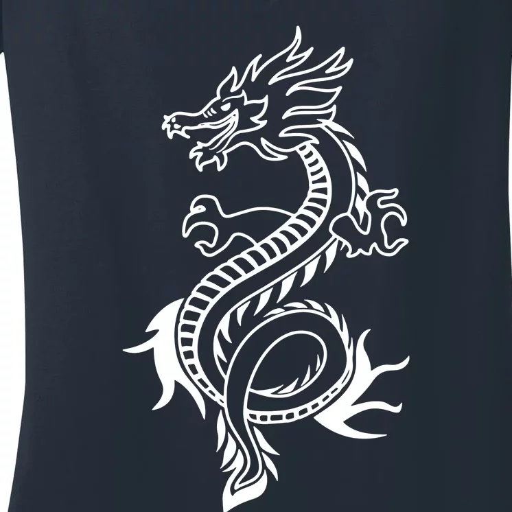 Japanese Dragon Women's V-Neck T-Shirt