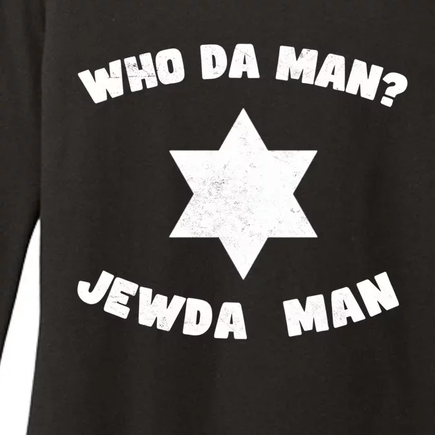 Jew Da Jewish Hebrew Fathers Day Kosher Gym Best Dad Gift Womens CVC Long Sleeve Shirt