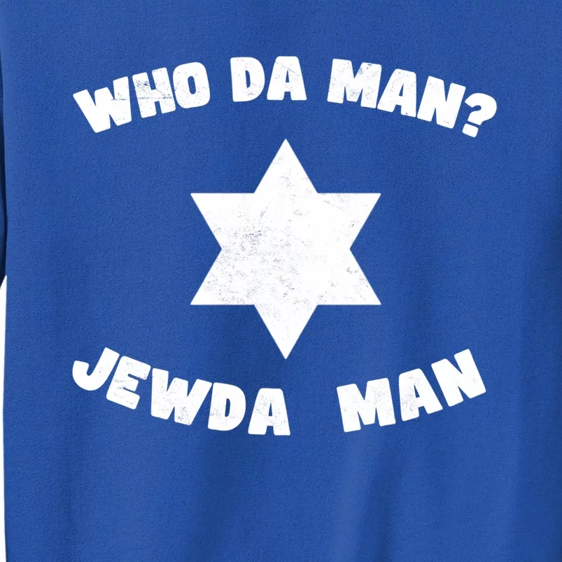 Jew Da Jewish Hebrew Fathers Day Kosher Gym Best Dad Gift Tall Sweatshirt