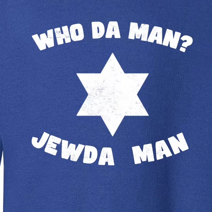 Jew Da Jewish Hebrew Fathers Day Kosher Gym Best Dad Gift Toddler Sweatshirt