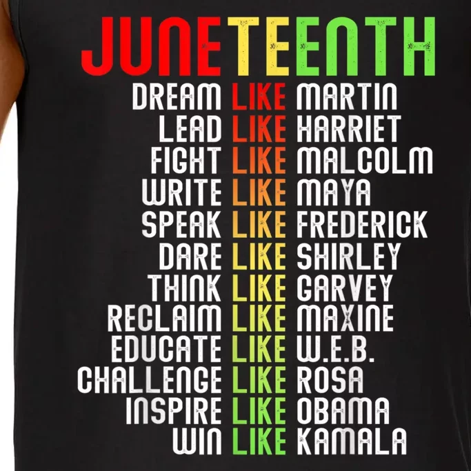 Juneteenth Dream Like Leaders Black Gift Men Women Boy Girl Gift Comfort Colors® Tank Top