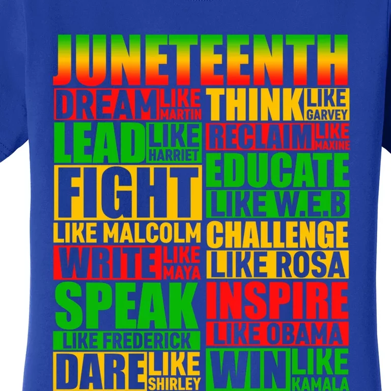 Juneteenth Dream Like Leaders Black Gift Women's T-Shirt