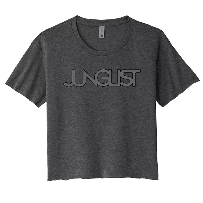 Junglist Dnb Minimalist Drum N Bass Raver Women's Crop Top Tee