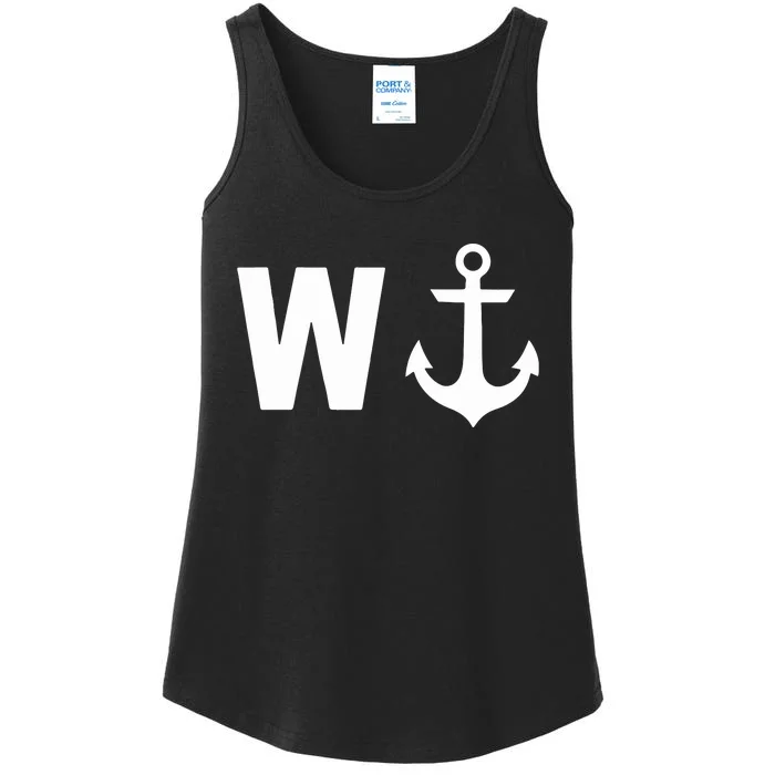 Jeffrey Dean Morgan W Anchor Ladies Essential Tank