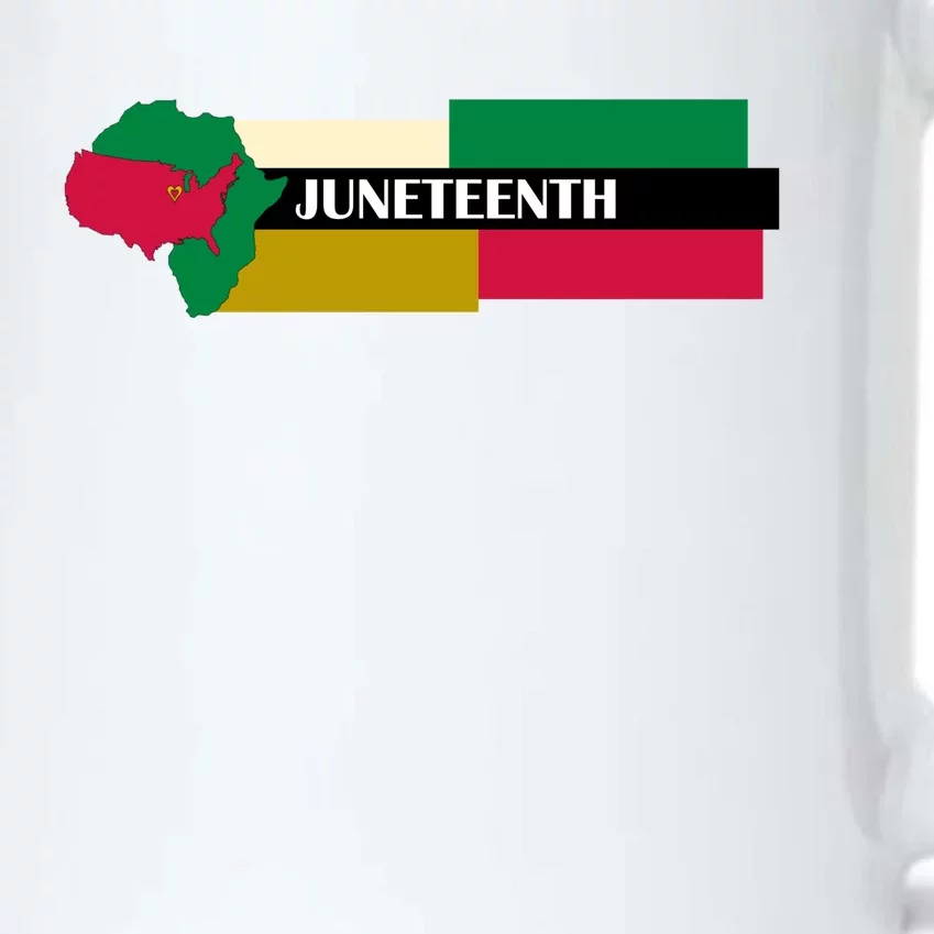 Juneteenth Day Map Black Color Changing Mug