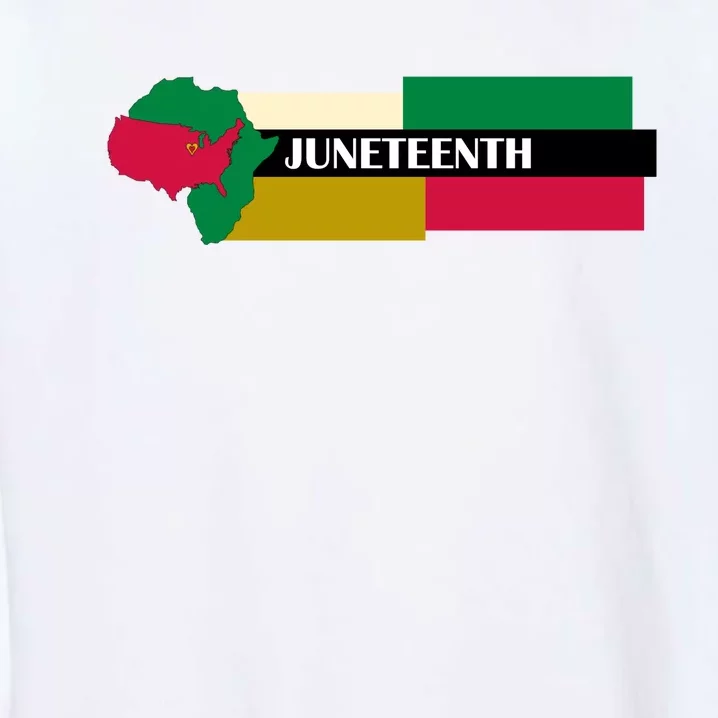 Juneteenth Day Map Garment-Dyed Sweatshirt