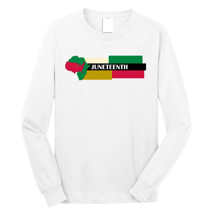 Juneteenth Day Map Long Sleeve Shirt