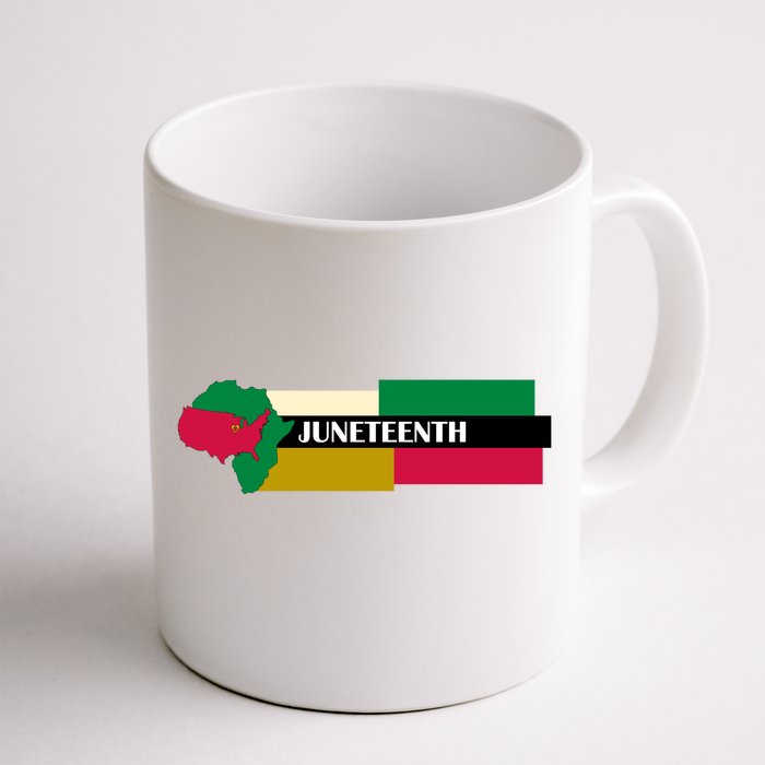 Juneteenth Day Map Front & Back Coffee Mug